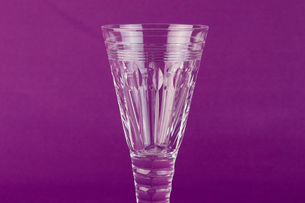 6 Oleta Stuart champagne flutes, English circa 1950
