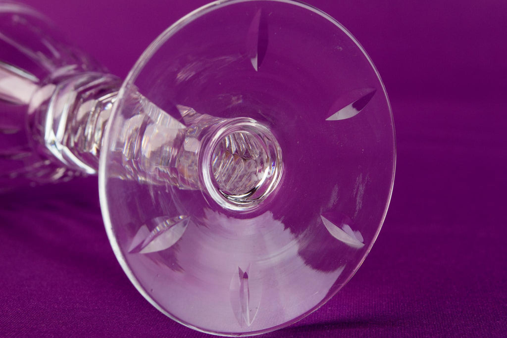 6 Oleta Stuart champagne flutes, English circa 1950