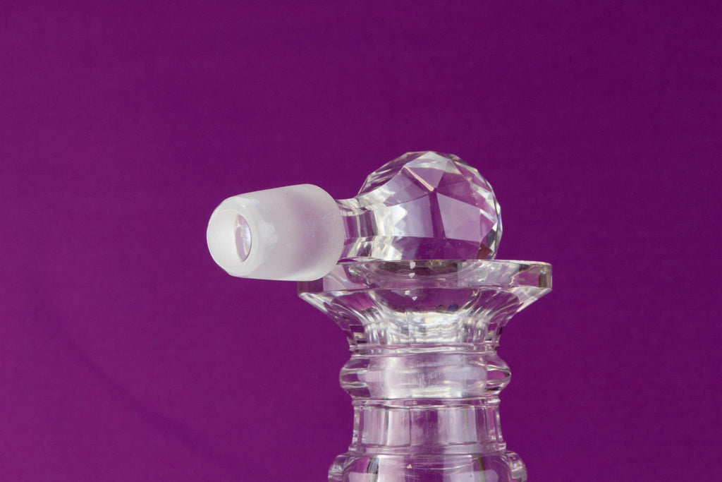 Cut Glass Port Decanter, English 1830s