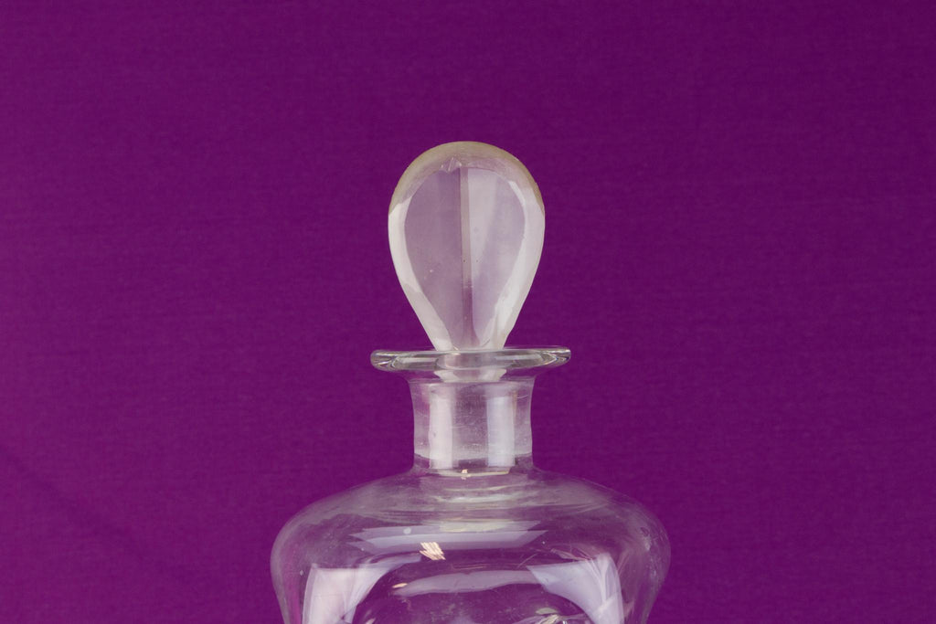 Flask shaped wine decanter, English circa 1900