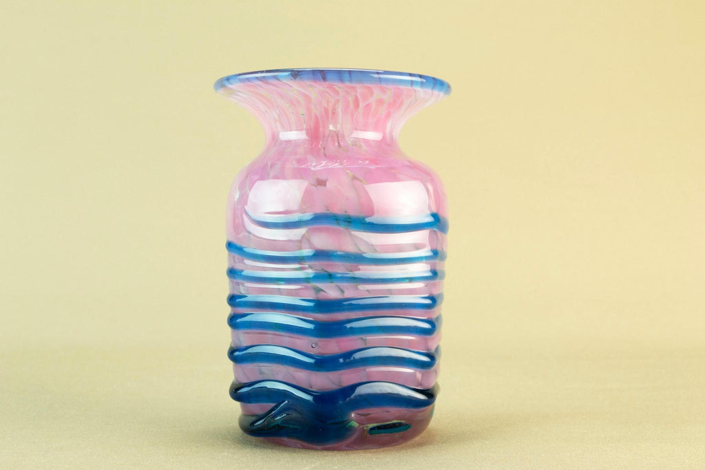 Pink glass Mdina vase