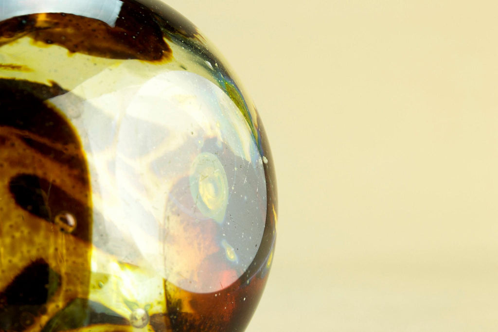 Small Mdina Amber glass vase