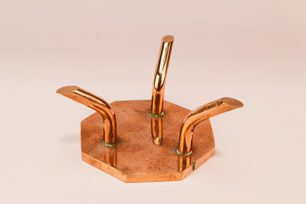 Small copper trivet stand, English Early 1900s