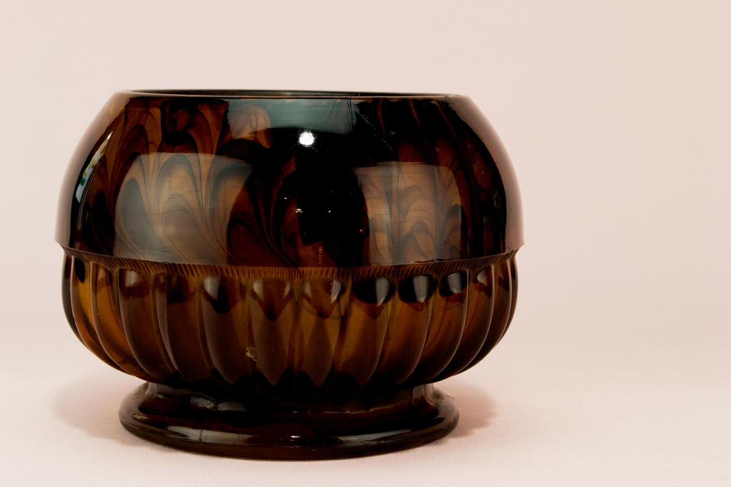 Art Deco Tortoiseshell glass vase, English 1920s
