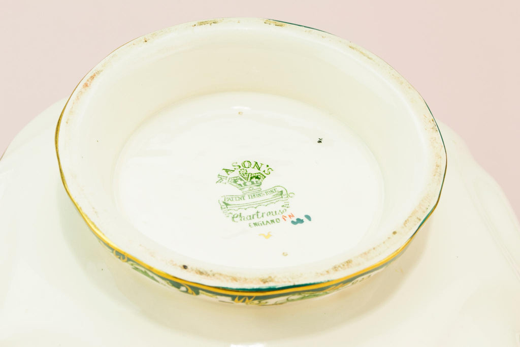 Green Masons salad serving bowl