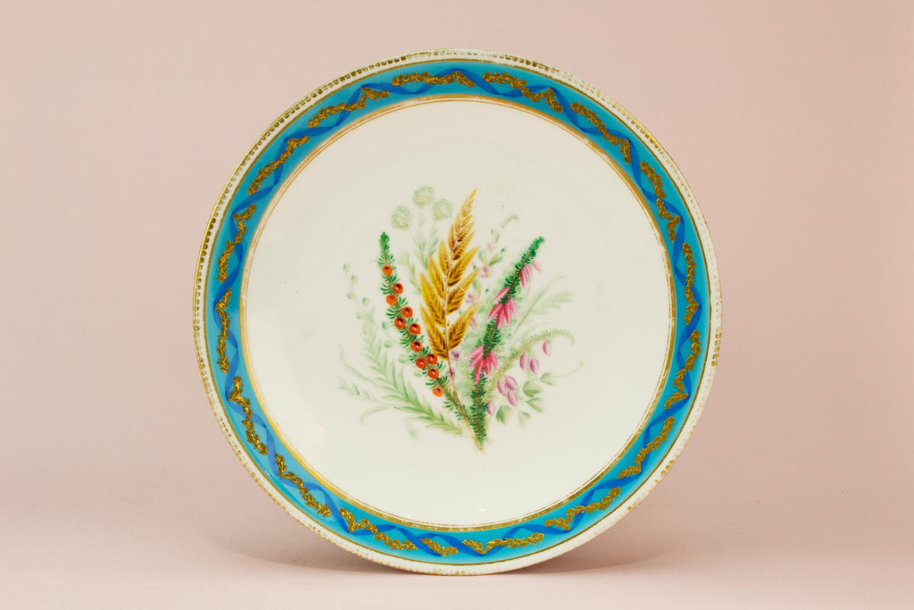 Royal Worcester dessert plate, English 1890s