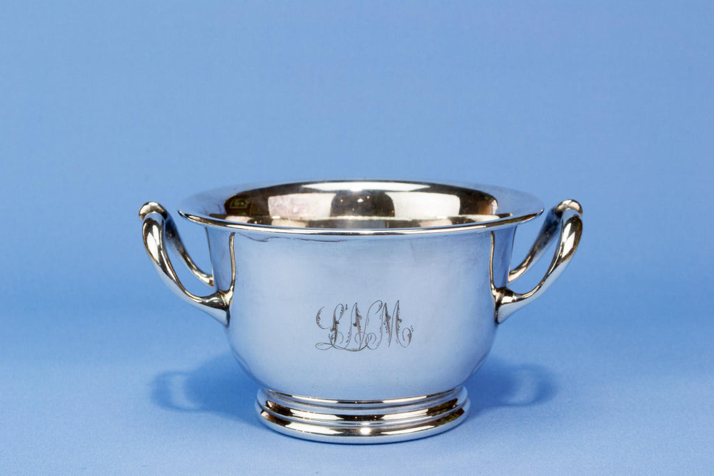 Small silver plated ice bucket, English circa 1900