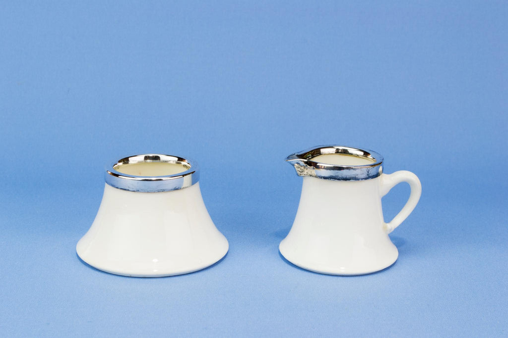 Coalport milk and sugar set, English circa 1900