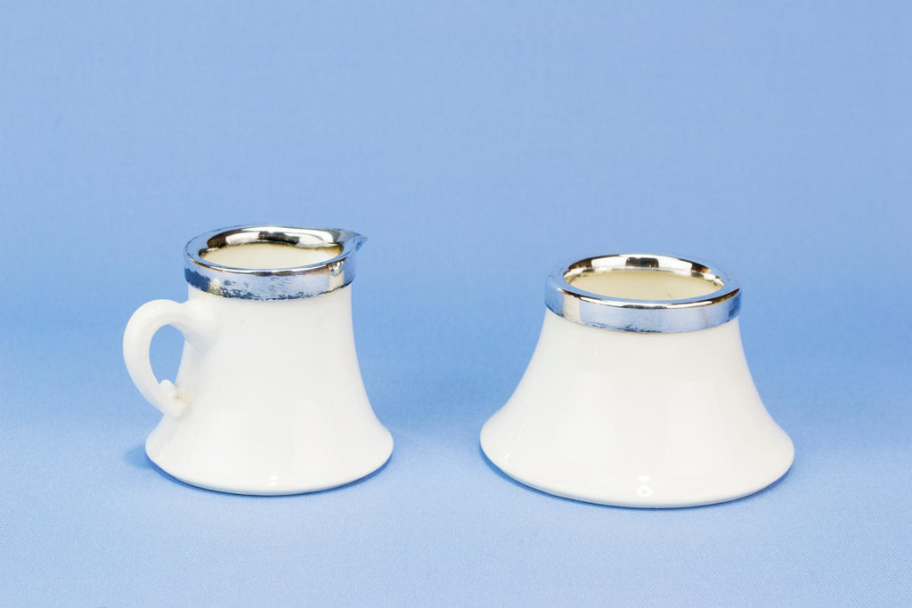 Coalport milk and sugar set, English circa 1900