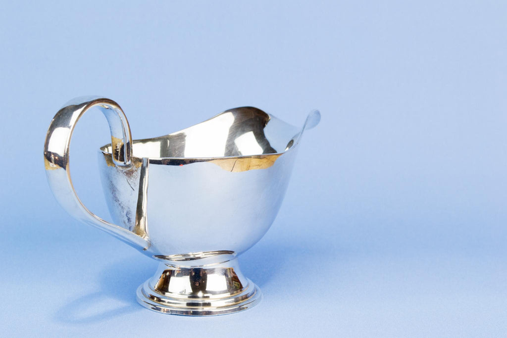 Silver plated gravy boat