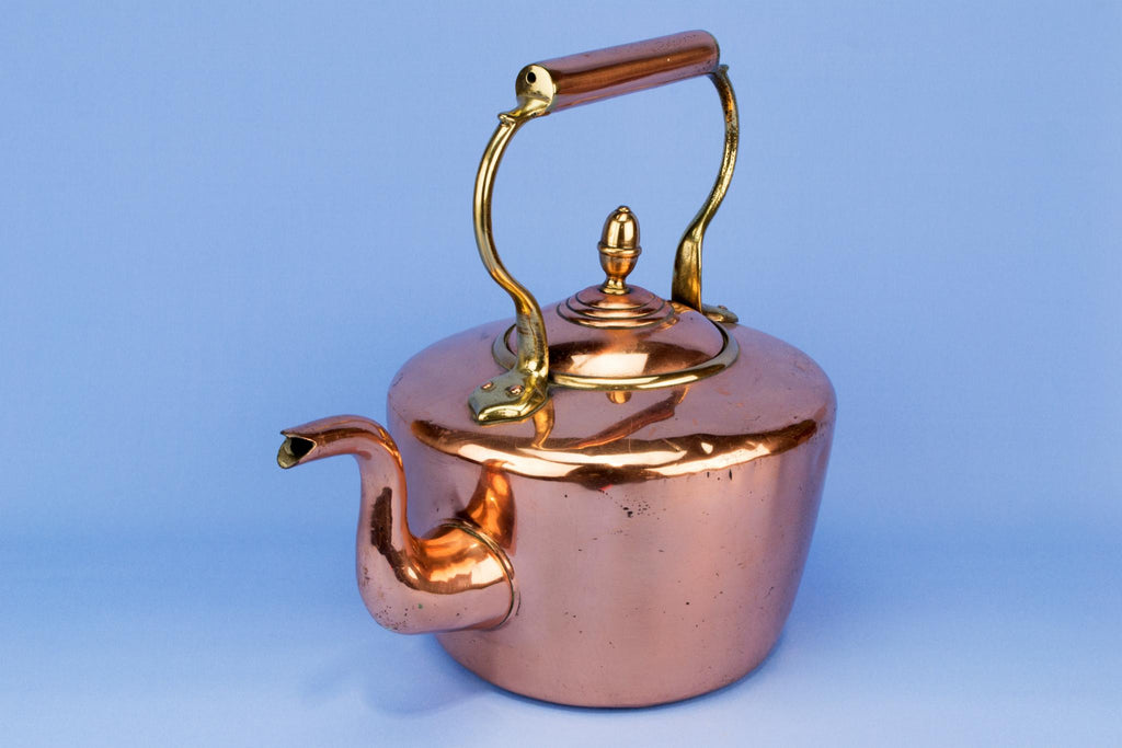 Arts & Crafts copper kettle, English late 19th century