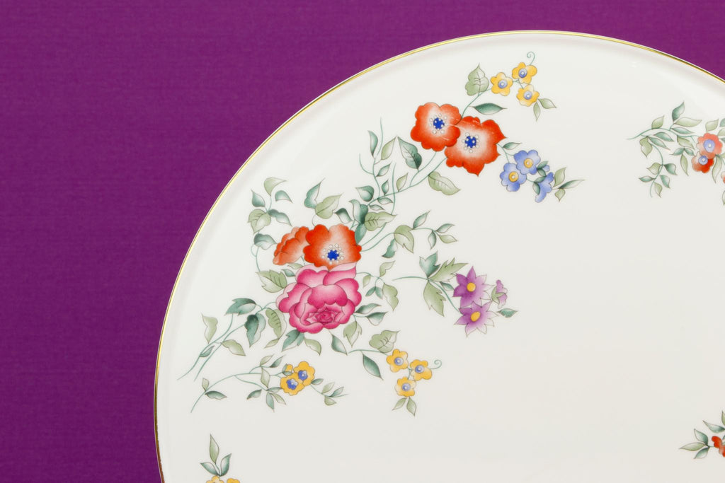 Wedgwood Avebury floral cake platter