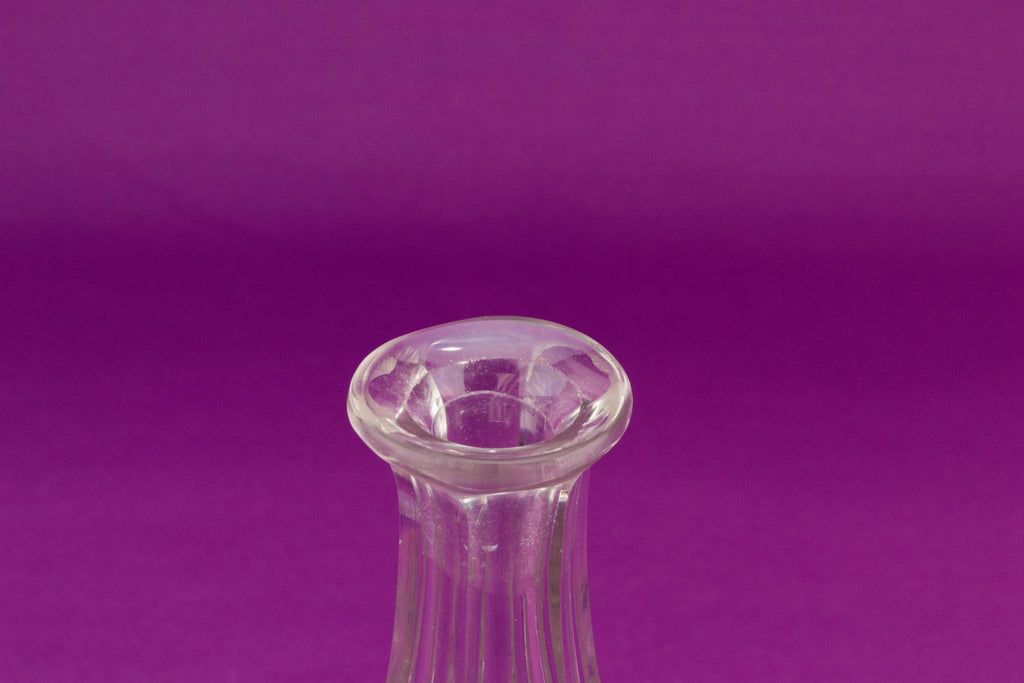 Panel cut whisky decanter, English 19th century
