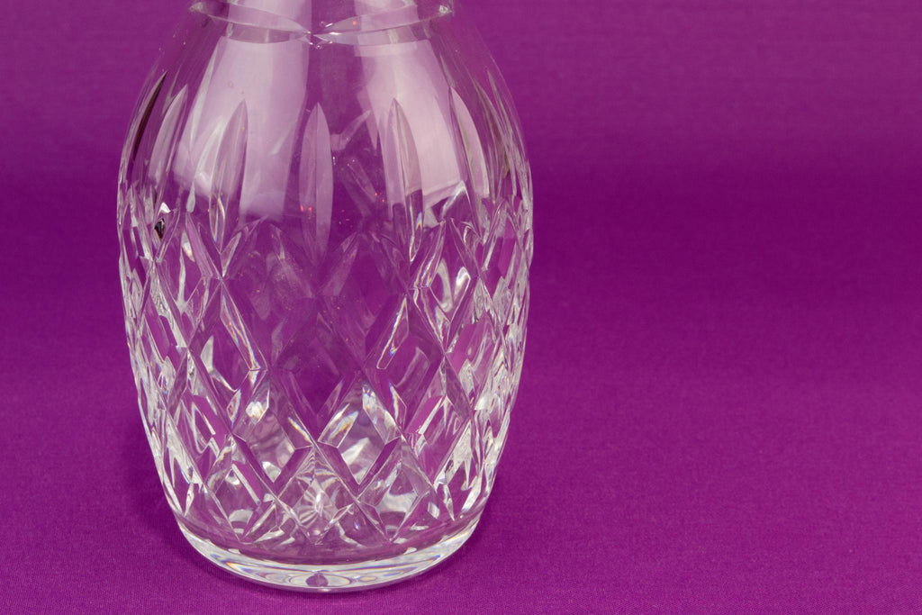 Traditional English cut glass dessert wine decanter