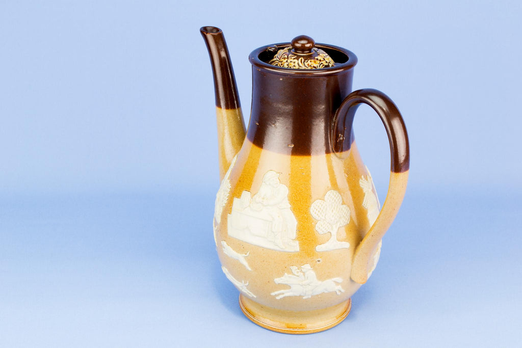 Tall Royal Doulton Coffee Pot. English 1890s