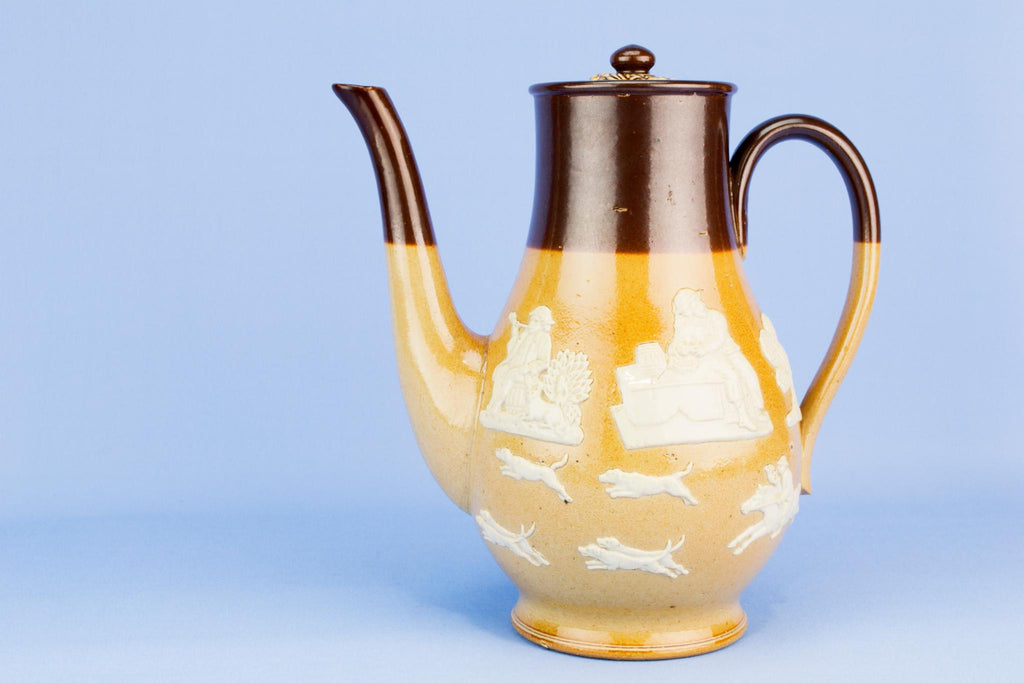 Tall Royal Doulton Coffee Pot. English 1890s