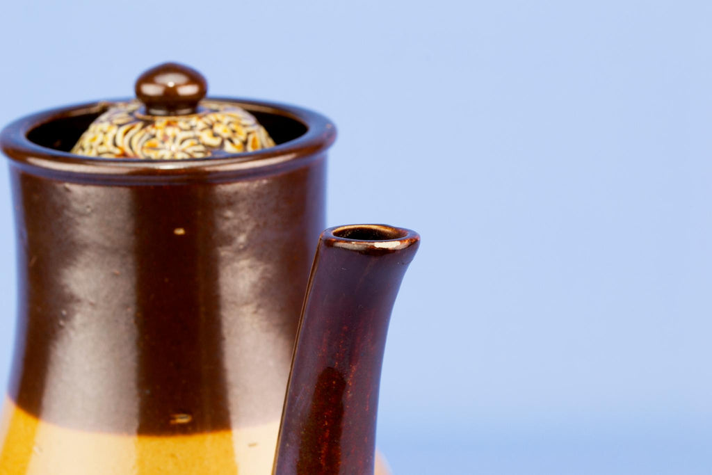 Tall Royal Doulton Coffee Pot. English 1890s