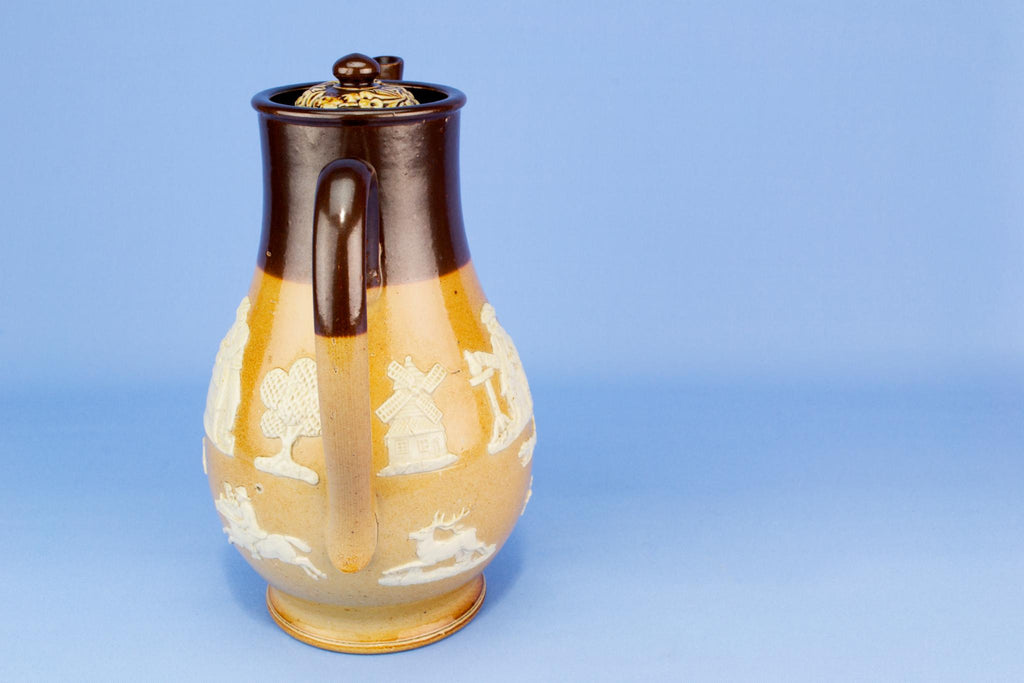 Tall Royal Doulton Coffee Pot. English 1890s