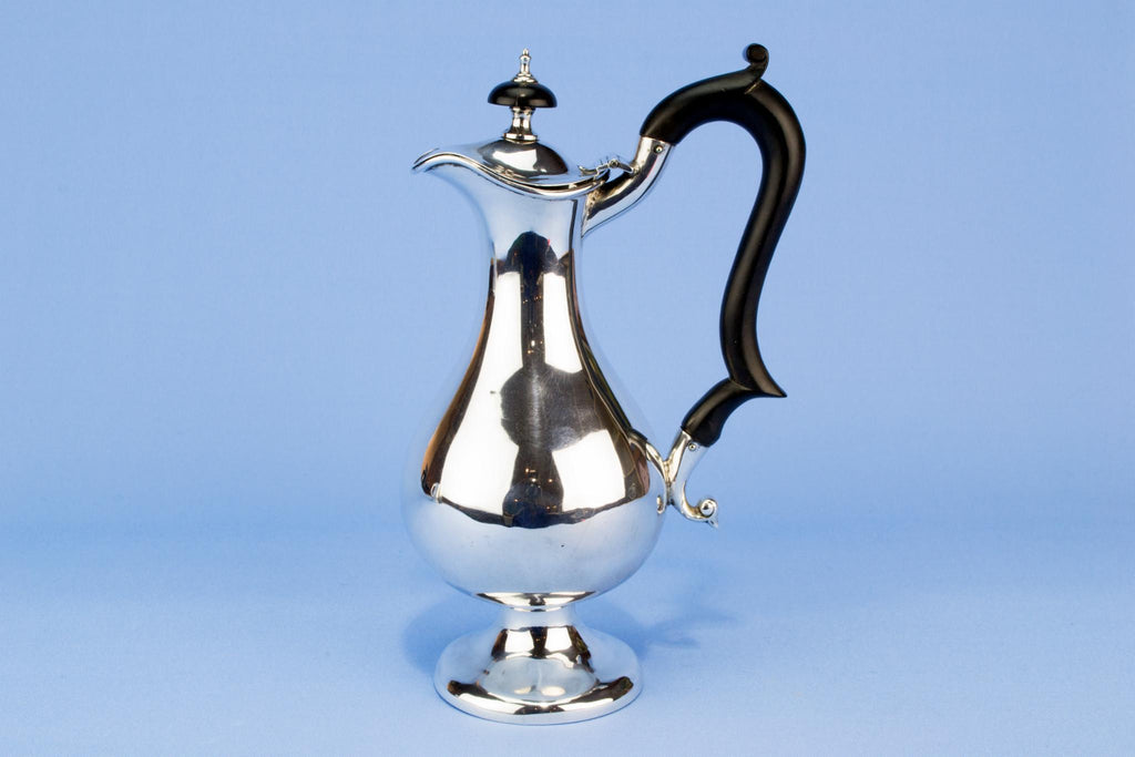 Sterling silver small coffee pot, English 1904