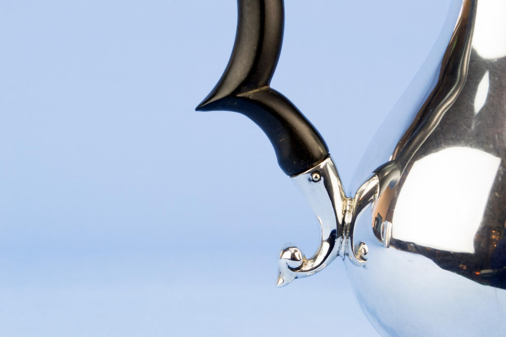 Sterling silver small coffee pot, English 1904