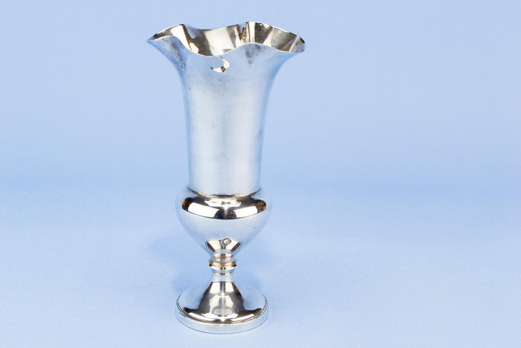 Sterling Silver small vase, English 1906