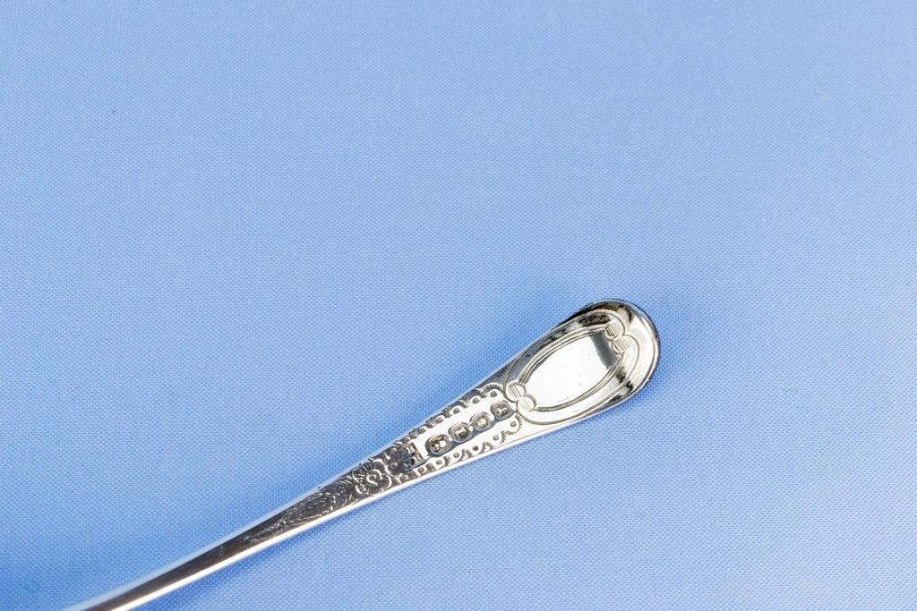 Sterling silver sugar sifter spoon, English 1806