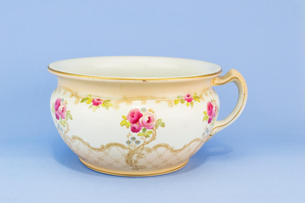 Pink Floral planter, English Early 1900s