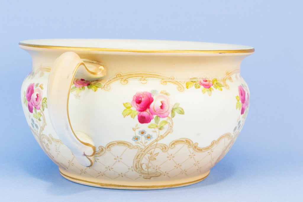 Pink Floral planter, English Early 1900s