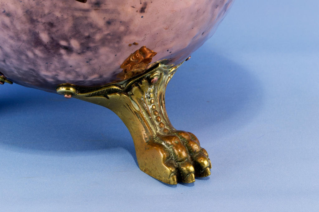 Copper fireplace bucket, English 1860s