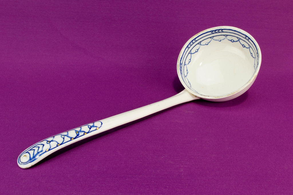 Furnivals Blue & White tureen and ladle, English circa 1900