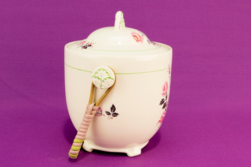 Ceramic ice bucket jar, English 1930s