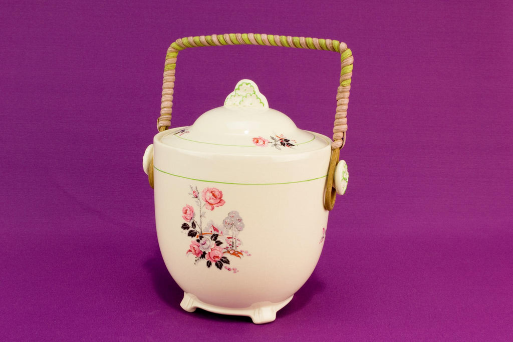 Ceramic ice bucket jar, English 1930s