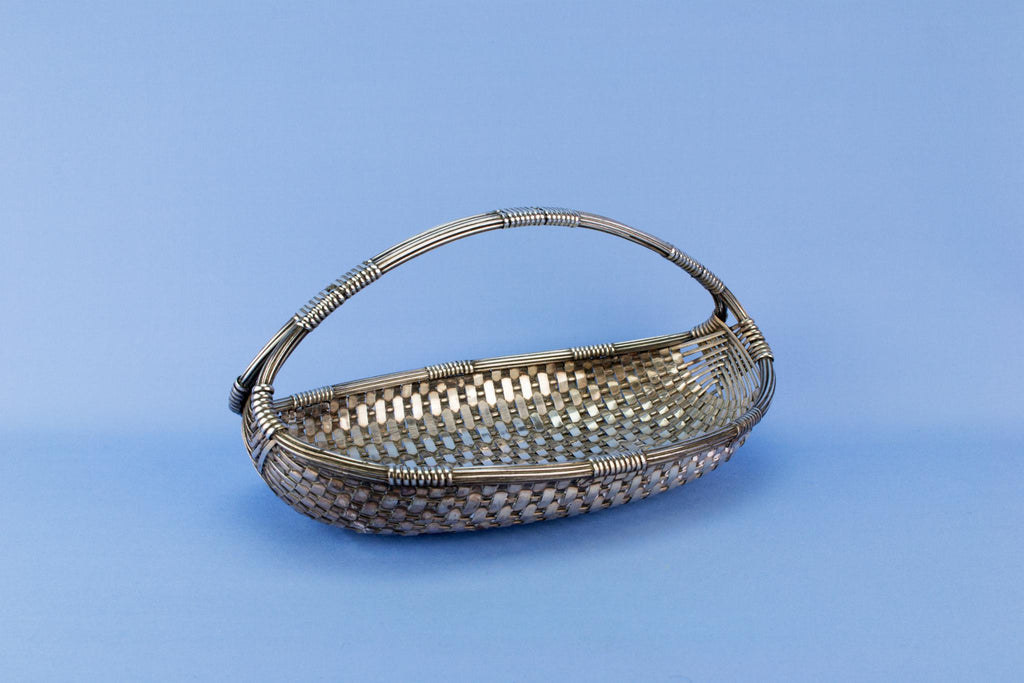 Christofle Art Deco bread basket, French 1930s