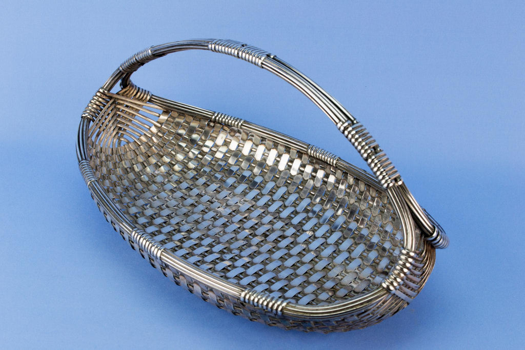 Christofle Art Deco bread basket, French 1930s