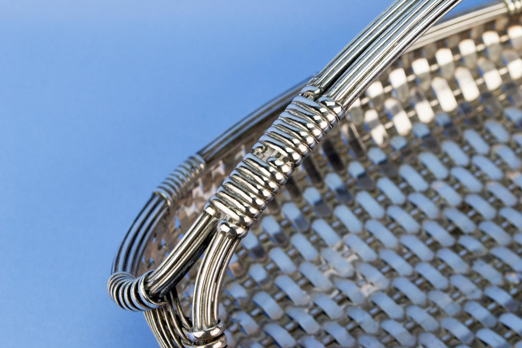 Christofle Art Deco bread basket, French 1930s