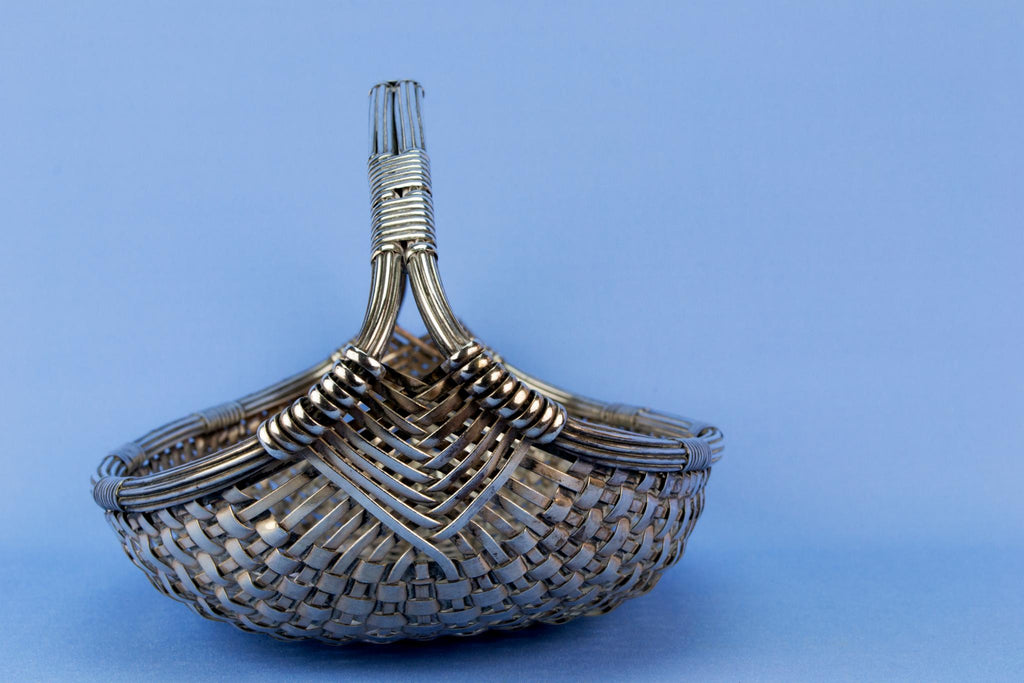 Christofle Art Deco bread basket, French 1930s