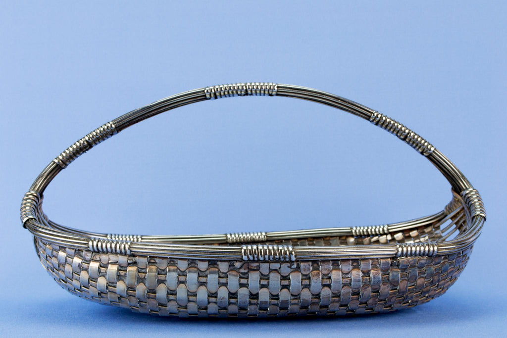 Christofle Art Deco bread basket, French 1930s