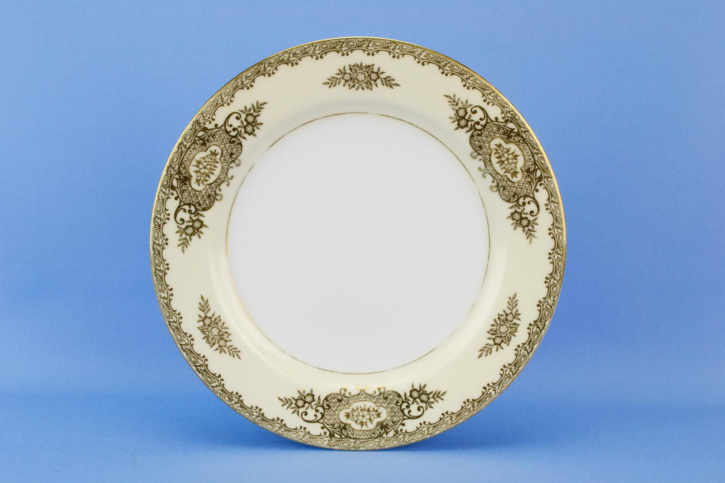 6 Noritake gilded medium plates, Japanese circa 1950