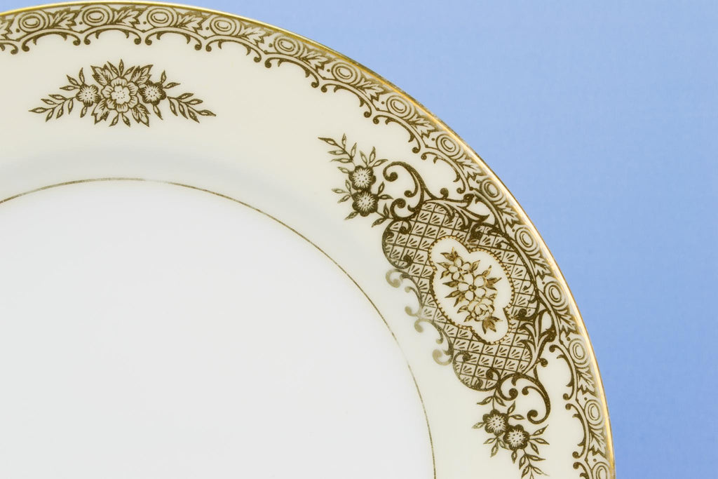 6 Noritake gilded medium plates, Japanese circa 1950
