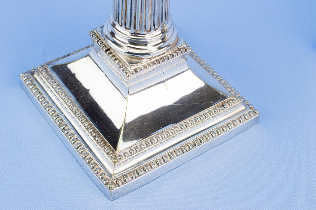 Walker & Hall silver plated candlesticks, English circa 1930