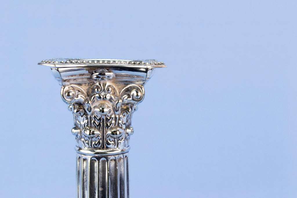 Walker & Hall silver plated candlesticks, English circa 1930