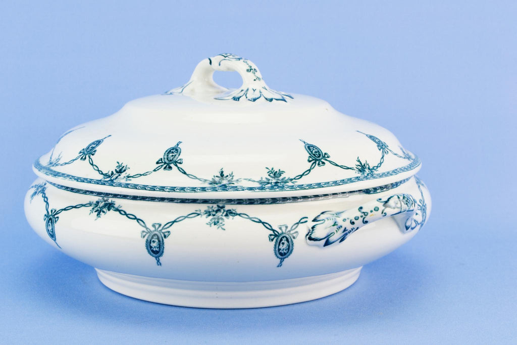 Blue and white Losol ware tureen, English 1920s