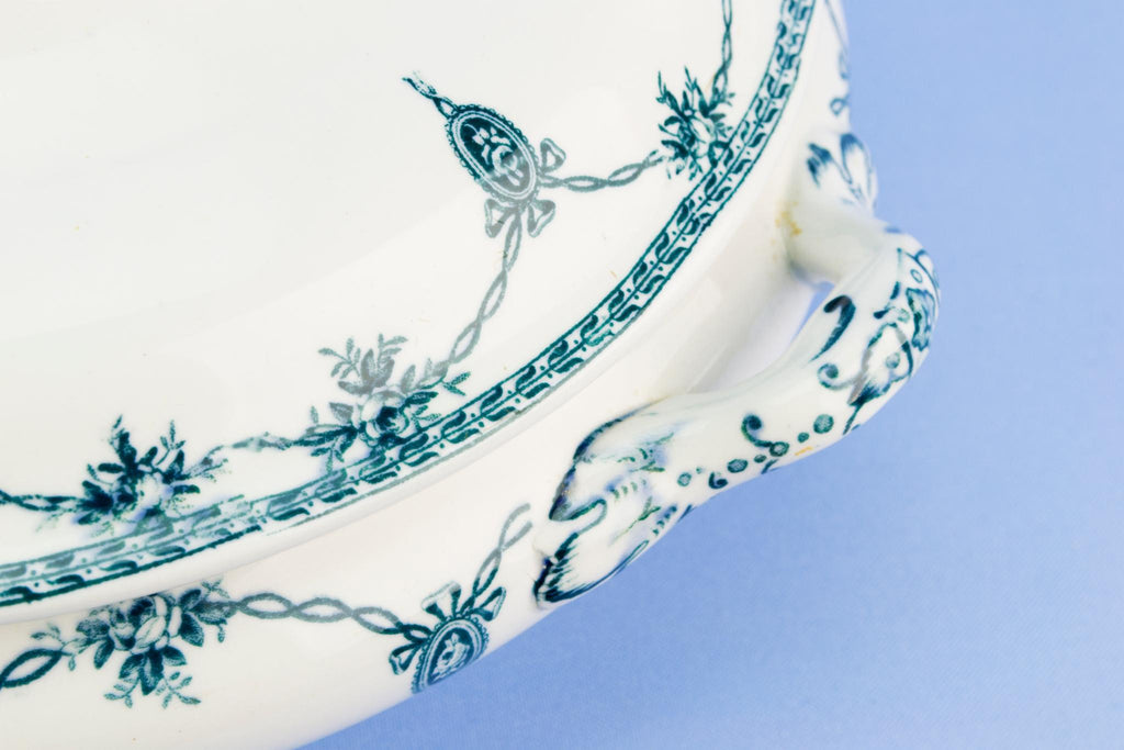 Blue and white Losol ware tureen, English 1920s
