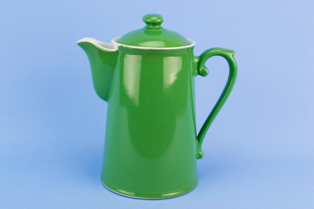 Green Mid-Century Modern Coffee Pot by Royal Worcester
