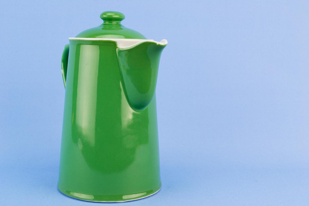 Green Mid-Century Modern Coffee Pot by Royal Worcester