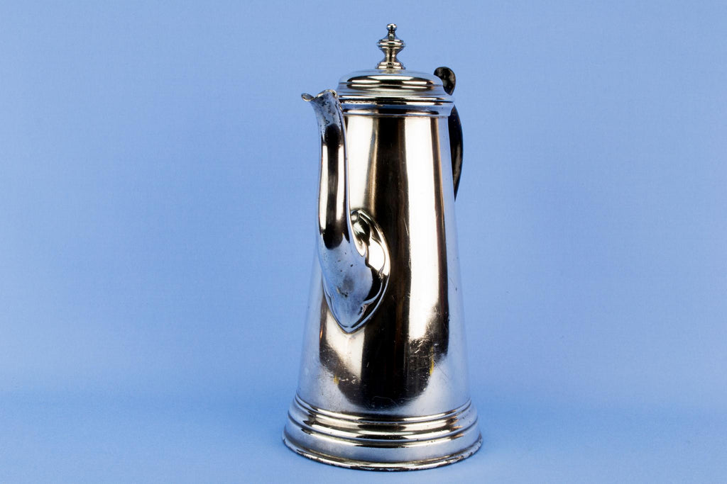 Silver plated coffee pot, English circa 1900