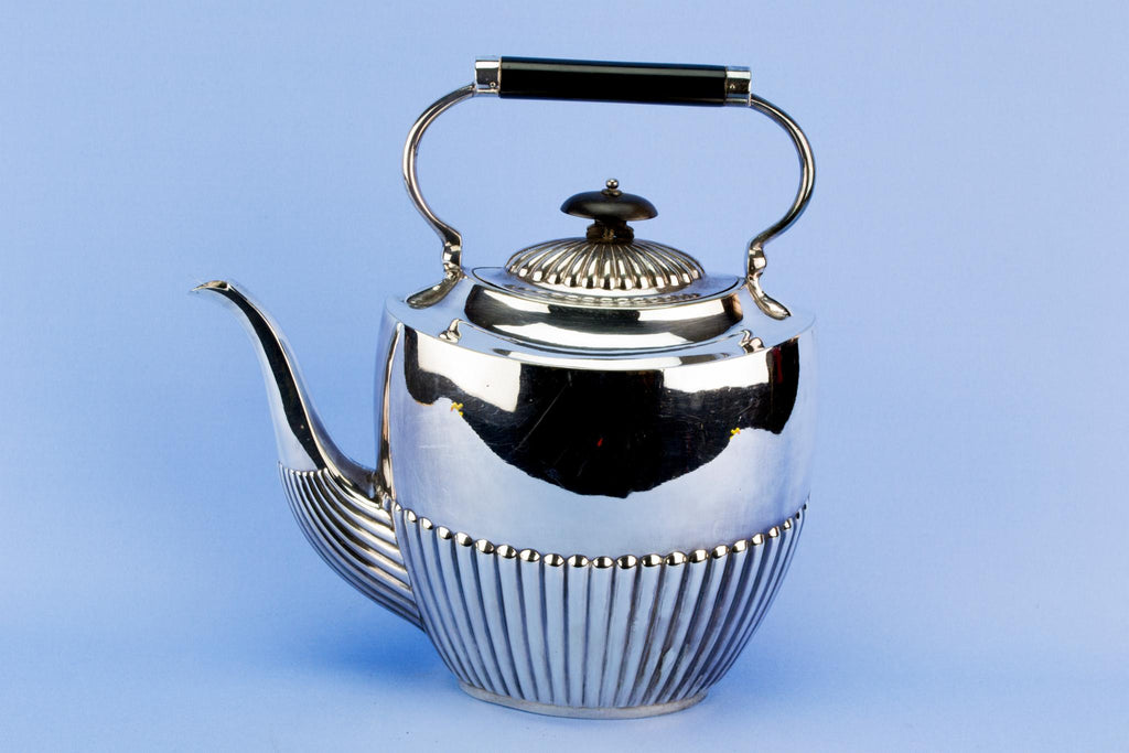 Large silver plated teapot, English circa 1930
