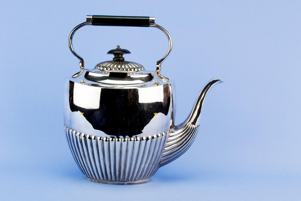 Large silver plated teapot, English circa 1930