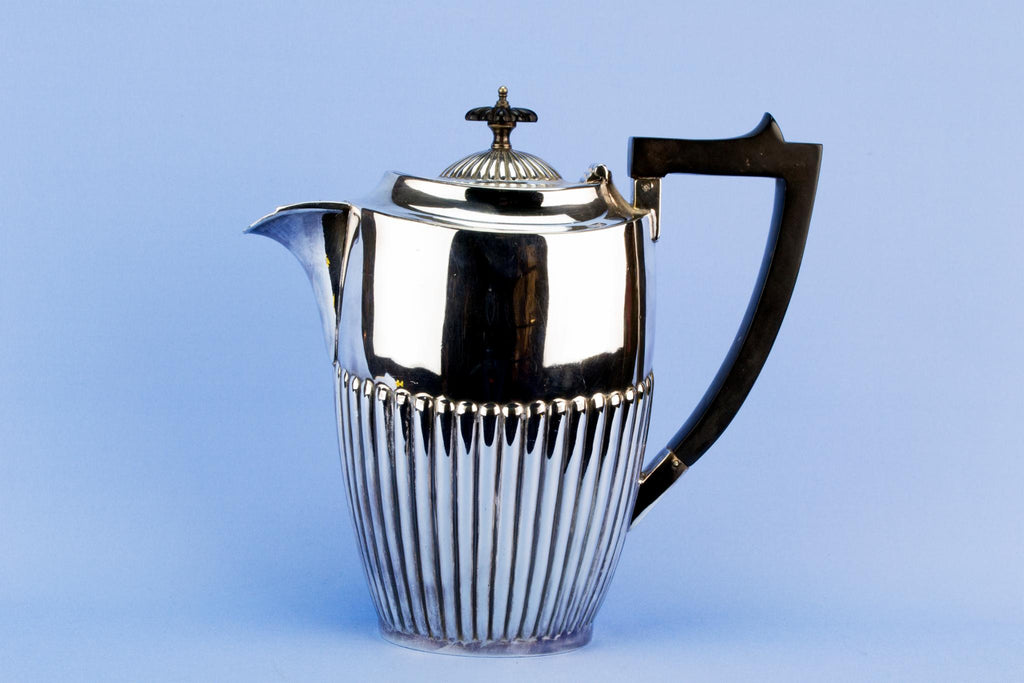 Silver plated coffee pot, English 1930s