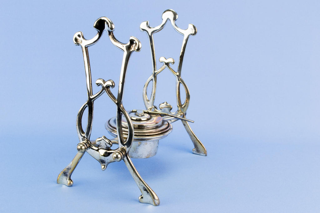 Art Nouveau Kettle on Stand, English 1890s